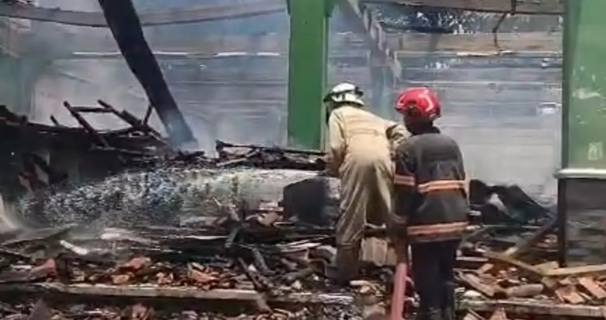An-Nur Boarding School Hall in Sumedang Destroyed by Fire