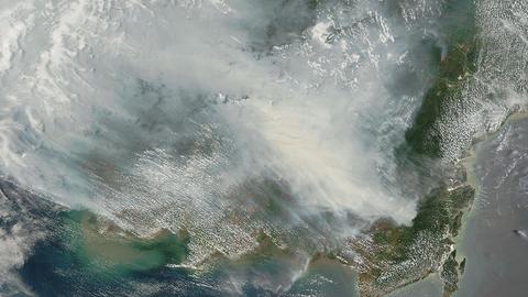 BMKG: Fumaça das queimadas em Kalimantan entra na atmosfera de Jakarta